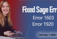 Sage 1920 error message