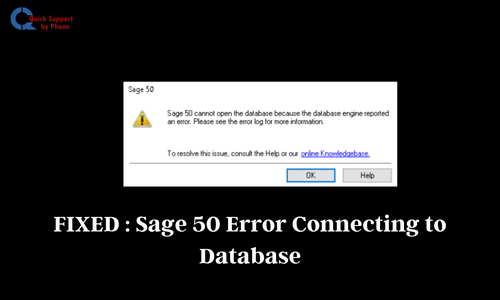 How do I connect to a Sage 50 database? ( Sage 50 Error)