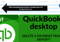 delete a deposit from QuickBooks